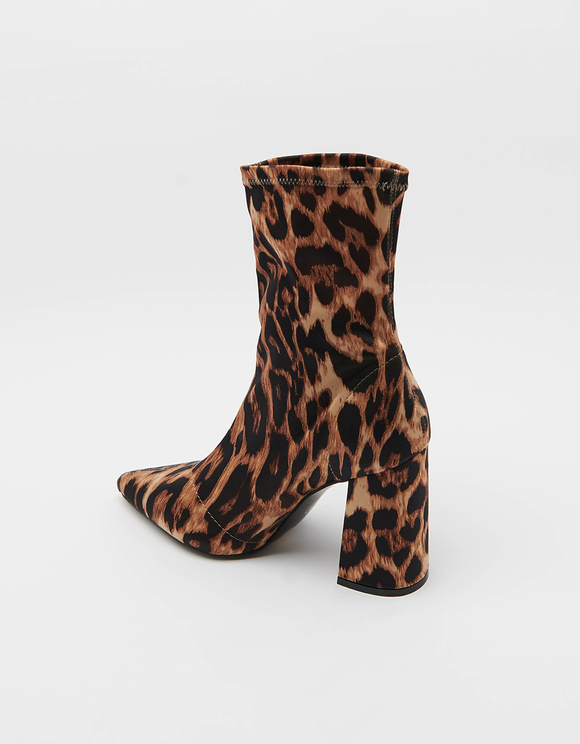 Stivaletti Leopardati con Calzino