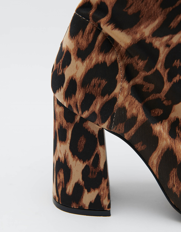 Stivaletti Leopardati con Calzino