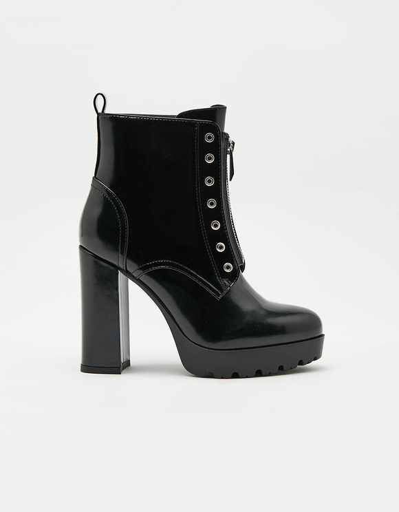 Stivaletti Neri con Plateau