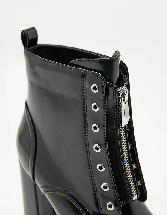 Stivaletti Neri con Plateau