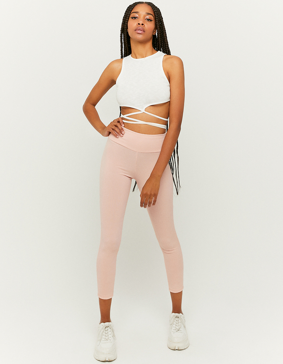 High Waist Pink Leggings | TALLY WEiJL 