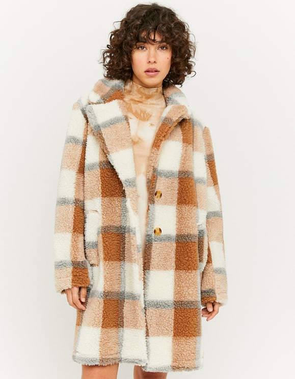 mango checkered coat