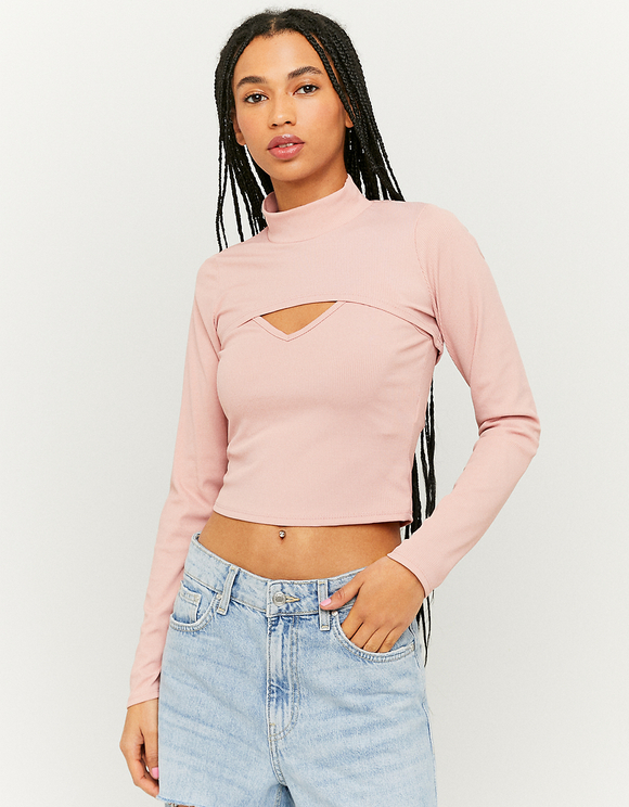 Long Sleeves Cut Out Top