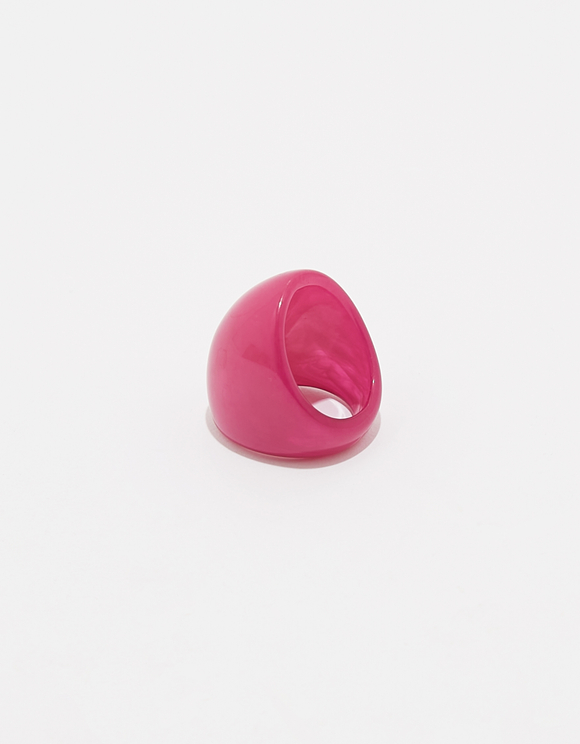 Pink Resin Chunky Ring TALLY WEiJL Netherlands