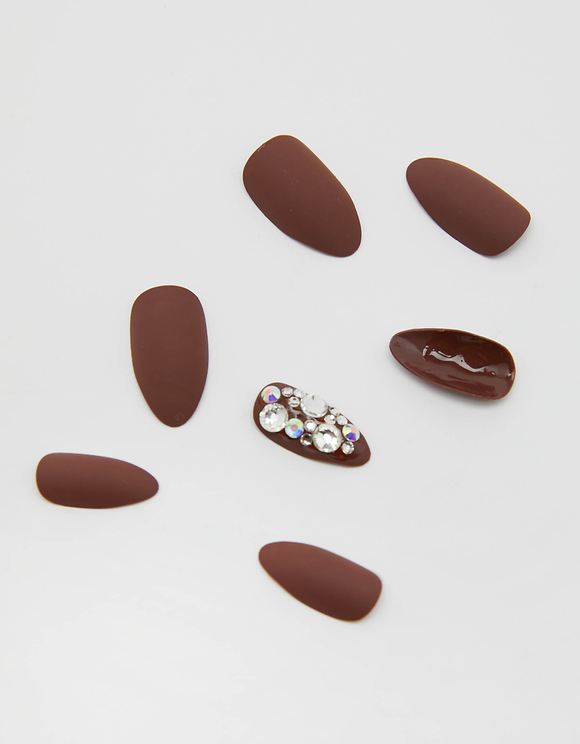 Unghie Adesive Marroni