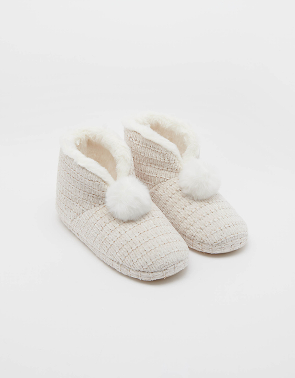 Pantofole a Stivaletto in Ciniglia