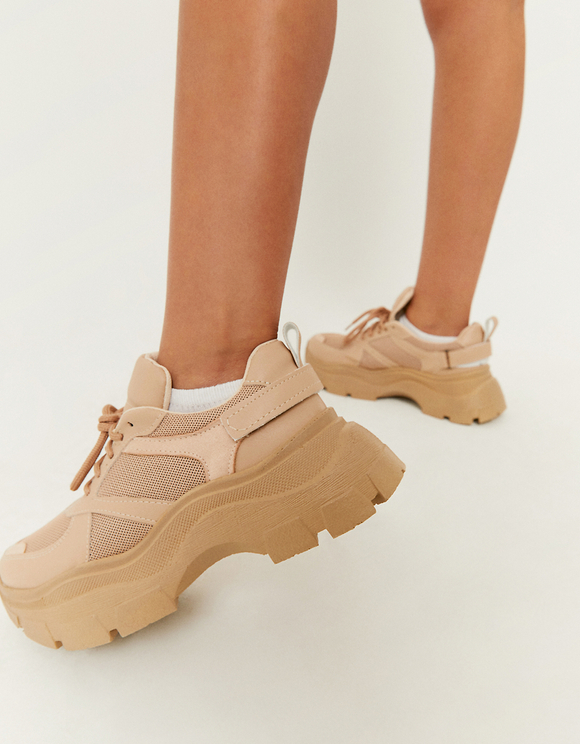 chunky sole technical sneakers