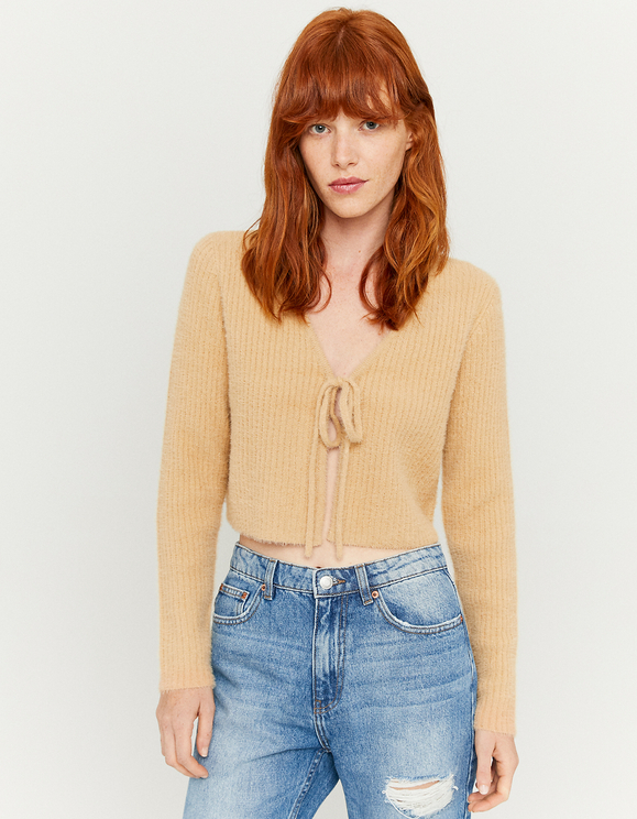 Beige Cardigan To Tie | TALLY WEiJL 