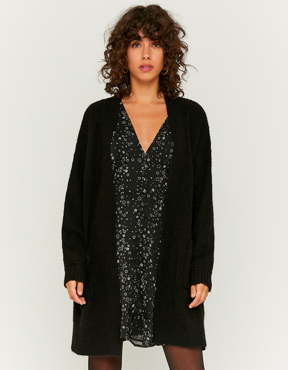Cardigan Basico Lungo Nero | TALLY WEiJL Online Shop