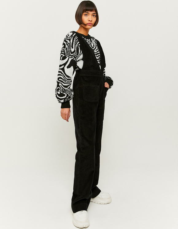 Tuta in Velluto a Coste Nera | TALLY WEiJL Online Shop
