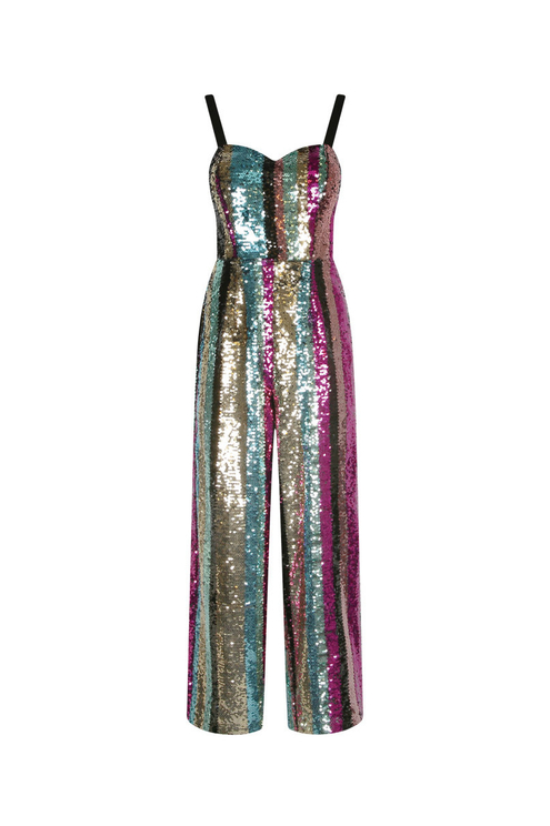 sequin multicolor jumpsuit