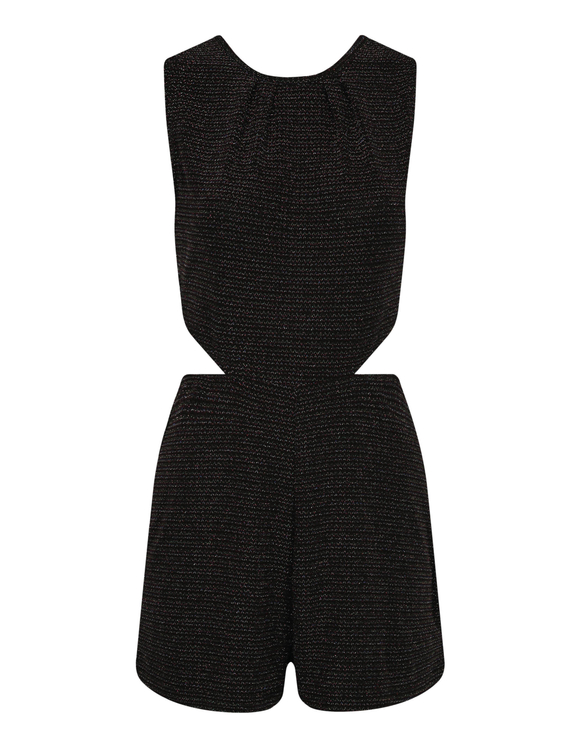 black glitter playsuit