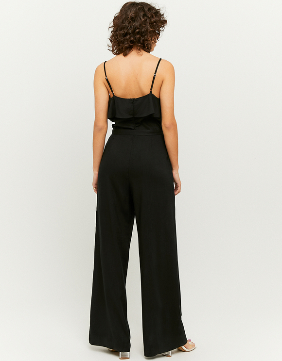 Black Ruffled Jumpsuit | TALLY WEiJL 