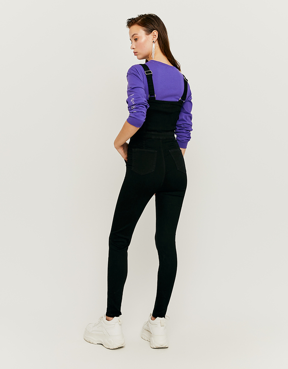 Salopette Skinny Nera Utility