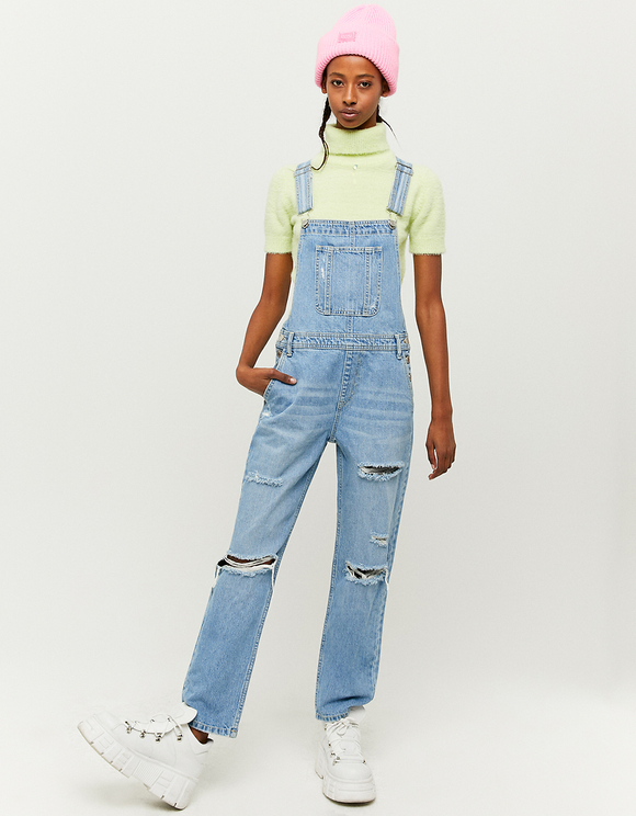 Denim Straight Leg Dungaree | TALLY WEiJL Online Shop