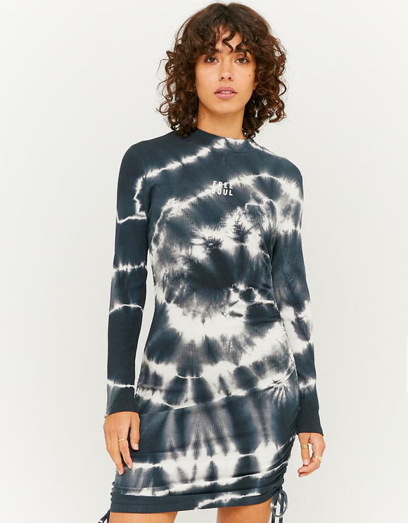 Abito Aderente con Volant e Collo Alto | TALLY WEiJL Online Shop