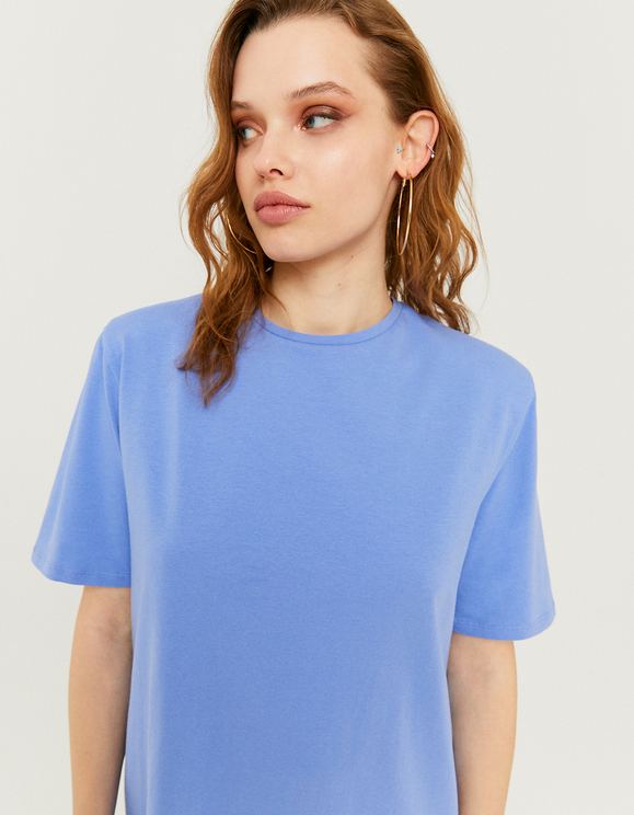Blue Short Sleeve T Shirt Dress Tally Weijl Online Shop