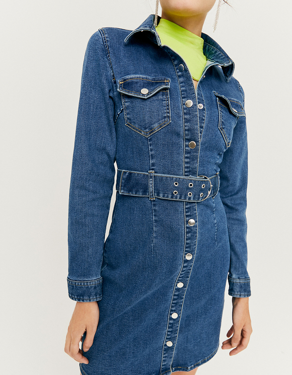 Vestito Denim Aderente