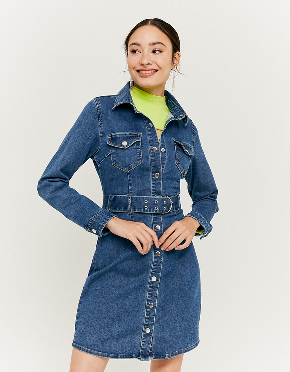 Vestito Denim Aderente