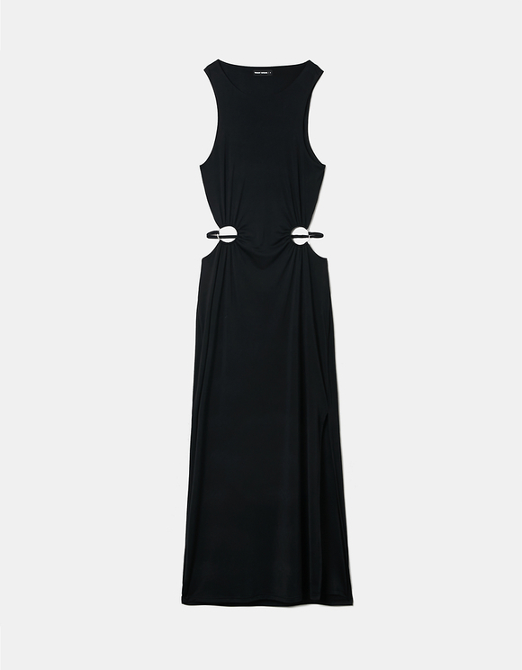 Black Cut Out Maxi Dress | TALLY WEiJL 