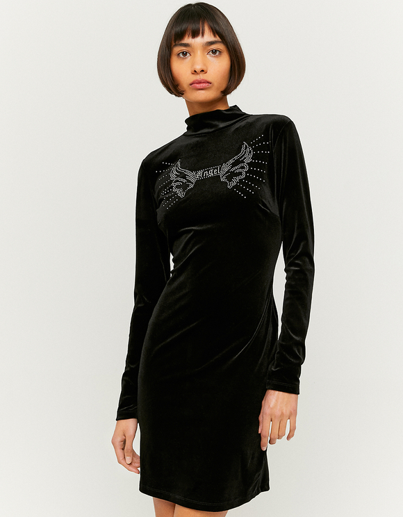 Vestito Mini a Maniche Lunghe in Velluto | TALLY WEiJL Online Shop