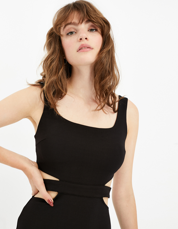 black criss cross dress