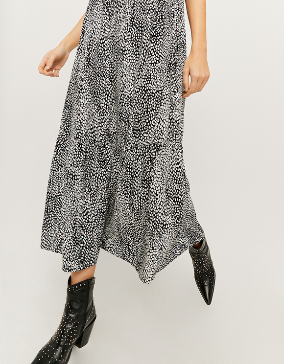 Vestito Midi a con Stampa Dalmata