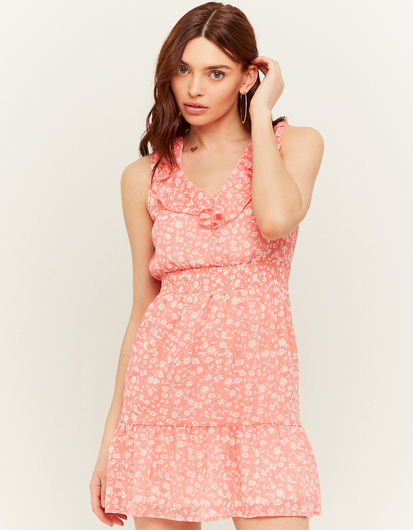 Kleid Mit Blumen Und Ruschen Tally Weijl Online Shop 