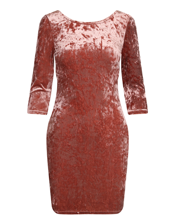 Pink Velvet Dress Tally Weijl Online Shop 