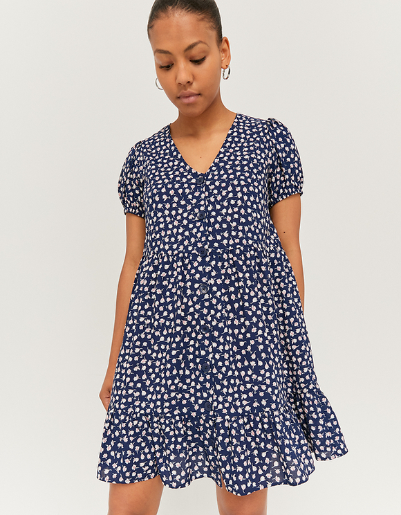 Vestito Corto A Fiori Con Bottoni Tally Weijl Online Shop