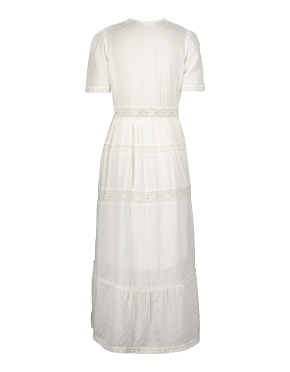 black & white midi dress