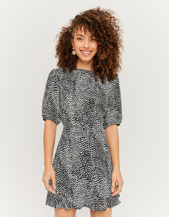 Vestito Corto con Stampa di Dalmata