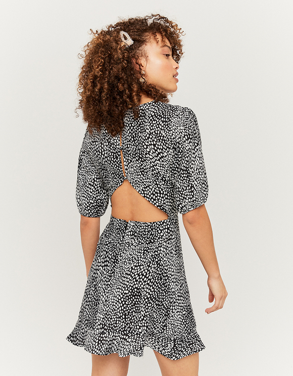 Vestito Corto con Stampa di Dalmata