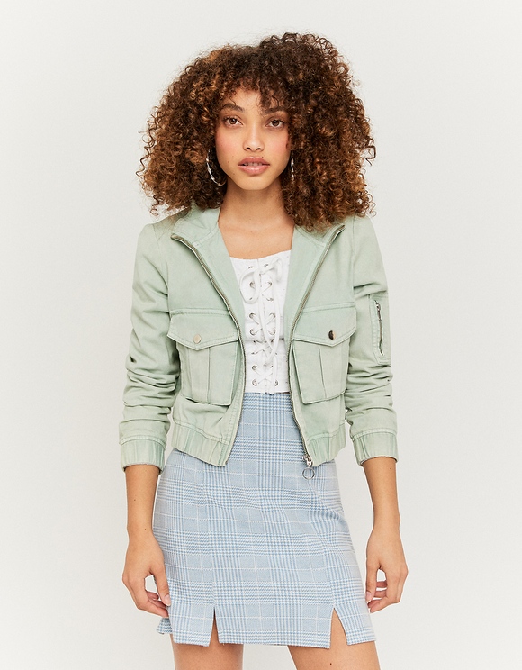 Giacca Utility in Verde Menta