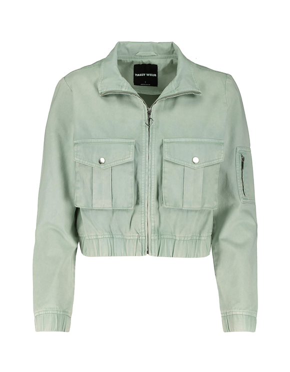 Giacca Utility in Verde Menta