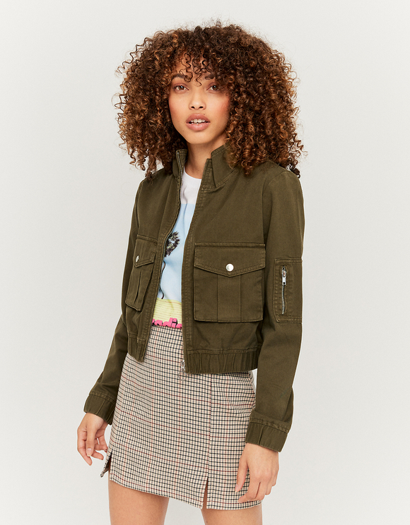 Giacca Utility in Khaki