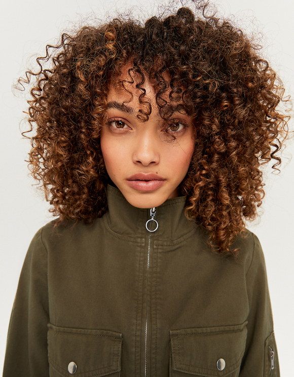 Giacca Utility in Khaki