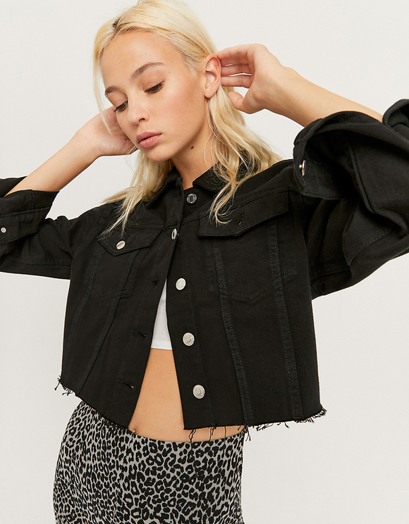 Veste en jean noir - 323512899I49 | Pimkie