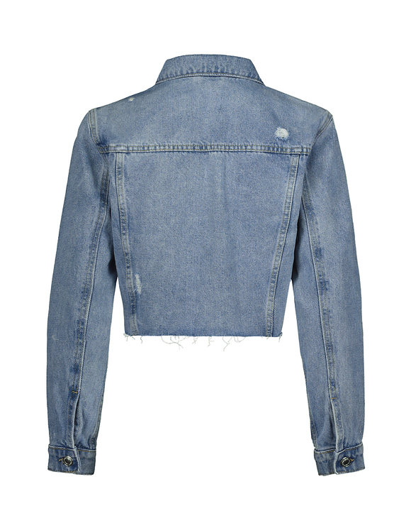 Giacca in Denim Cropped