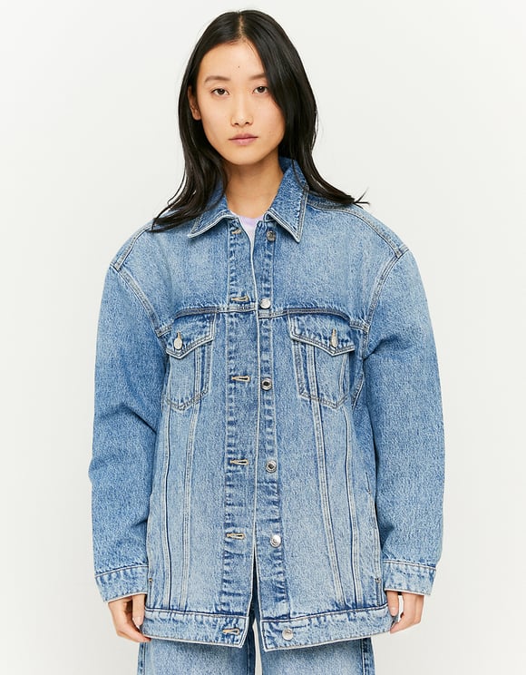 pull and bear boyfriend denim jacket