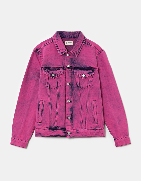 pink denim jacket primark