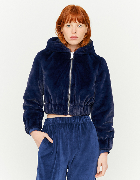 cropped faux fur