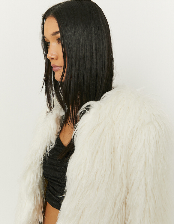 schwarze echtfell jacke