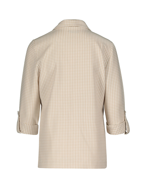 Blazer Beige Vichy Aperto