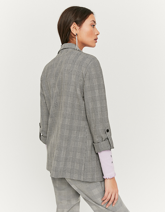 Blazer Aperto a Quadri