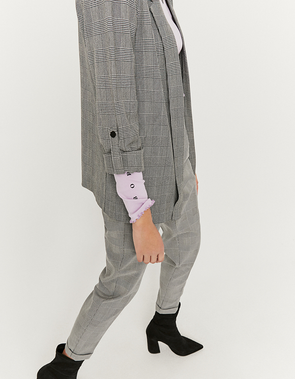 Blazer Aperto a Quadri