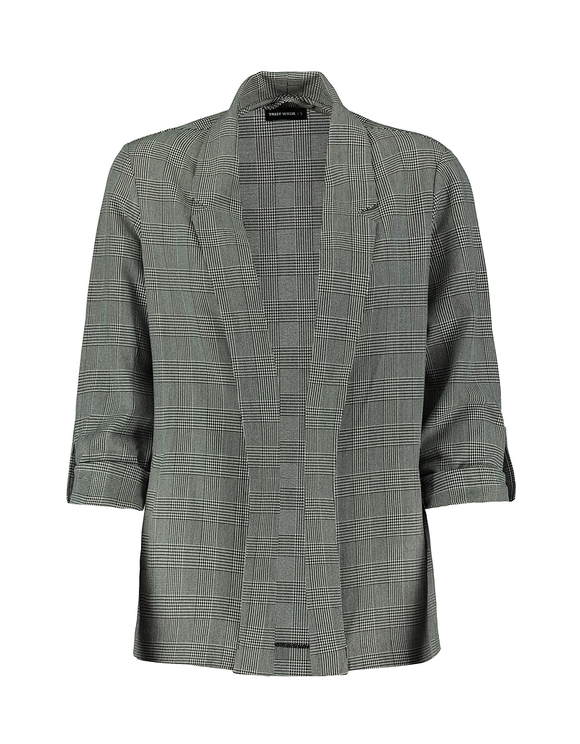 Blazer Aperto a Quadri