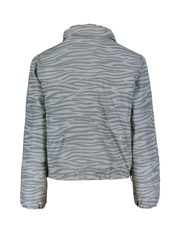 Giacca Imbottita Zebrata con Dettaglio Riflettente