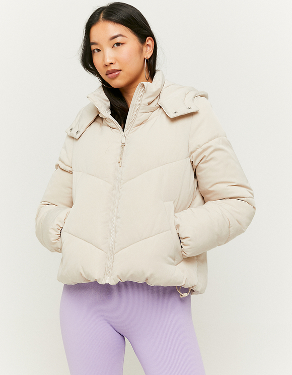 tan padded jacket