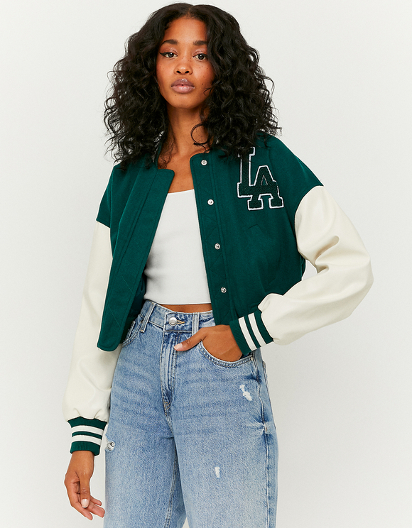 Green Varsity Jacket | TALLY WEiJL 